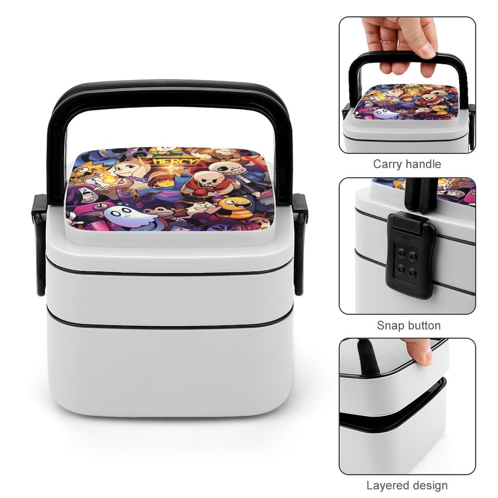Amazon | 弁当箱 2段 ランチボックス アンダーテール Undertale
